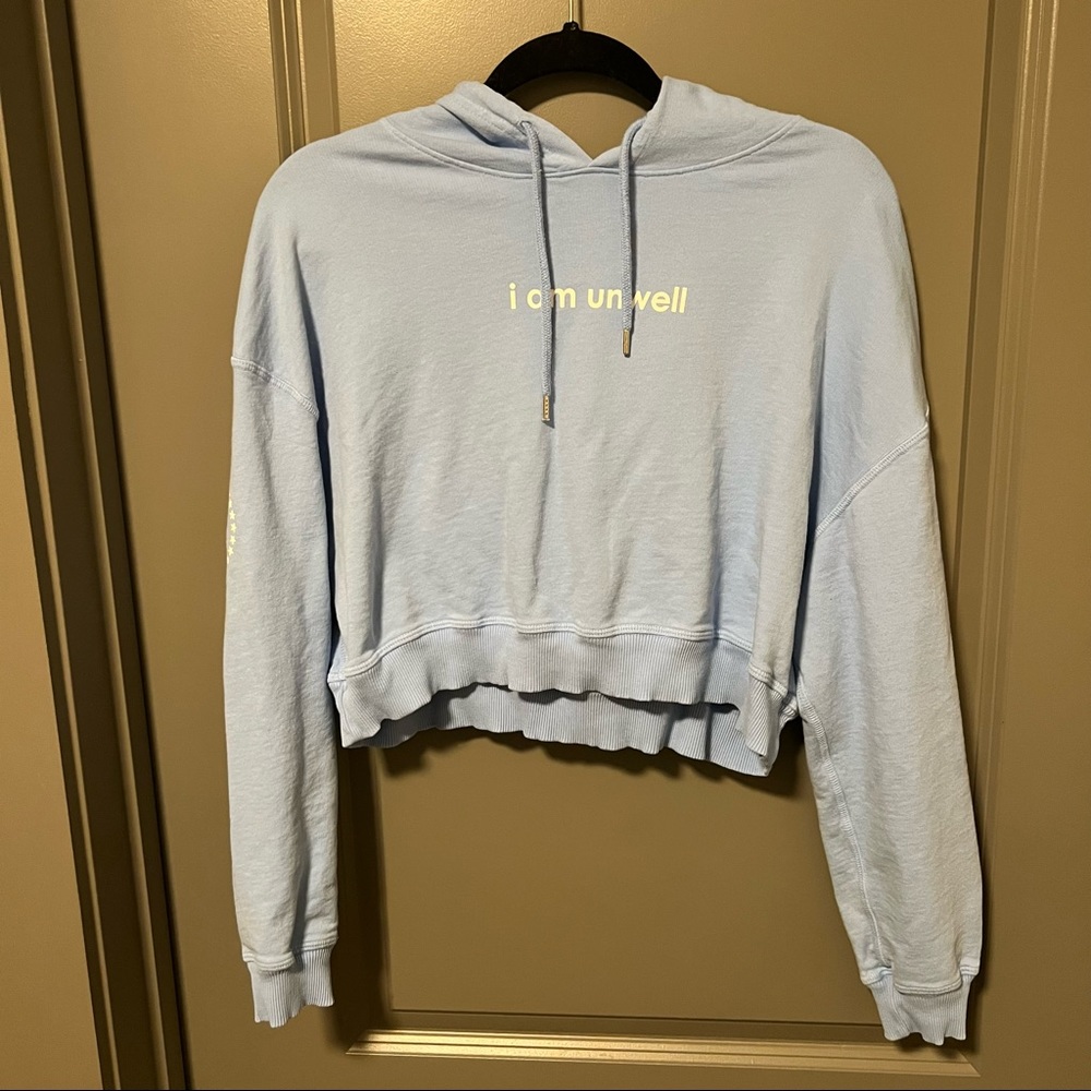 Call Her Daddy i am unwell cropped hoodie